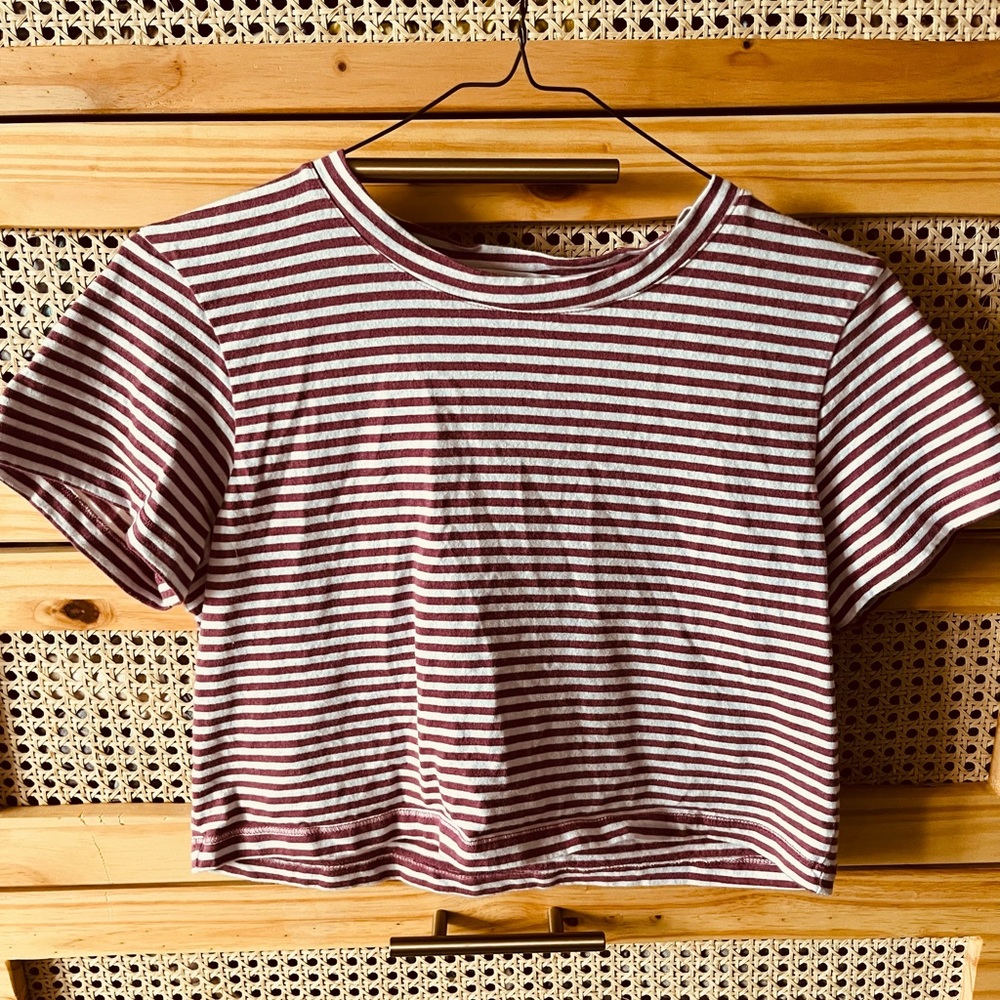 striped crop top